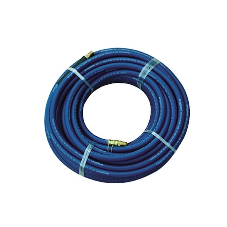 Blue PVC Hose 3/8 Inch 50 Feet 300 PSI 4:1 Safety Factor